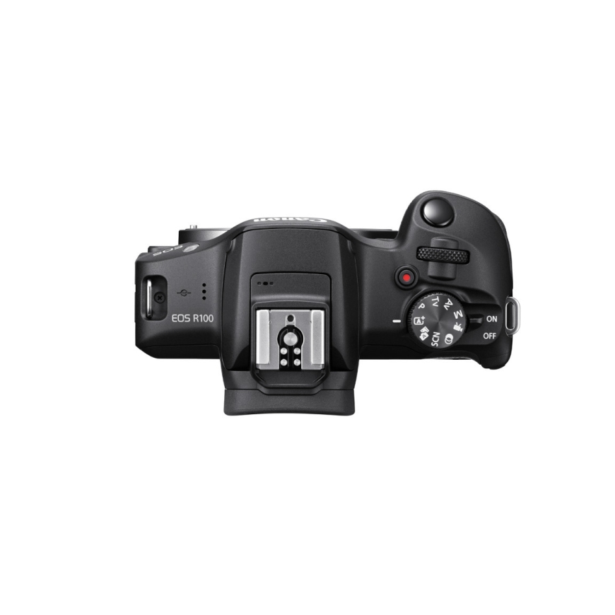 Canon EOS R100 mirrorless camera + RF-S 18-45mm lens + memory card – 4