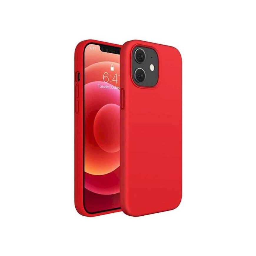 Riff "Minkštas silikono dėklas iPhone 15" Raudonas