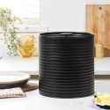 Russell Hobbs RH03269EU7 Ribbed Bread Bin, Black Russell Hobbs RH03269EU7 Ribbed Bread Bin, Black