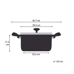 Tefal Nordica nerūsējošā tērauda katls / Gatavošanas katls (24 cm, 4.8L / 5)