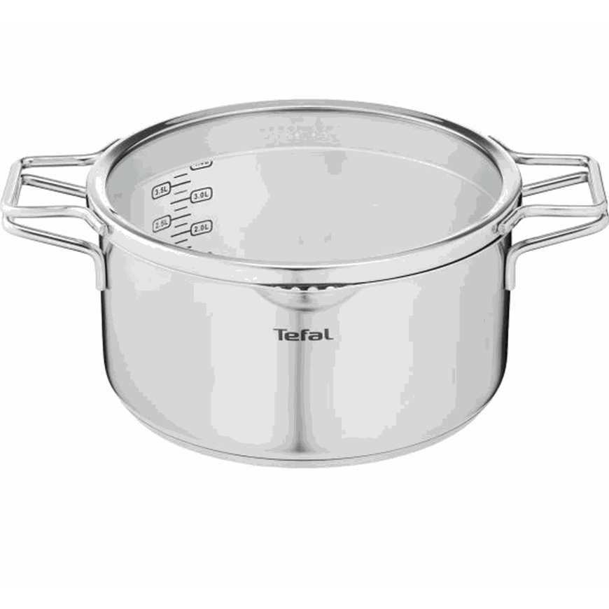 Кастрюля Tefal Nordica из нержавеющей стали / Кулинарная кастрюля (24 см, 4.8л / 5) – 2