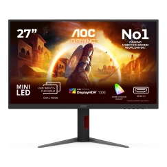 AOC G4 U27G4XM PC lamekuvar 68,6 cm (27") 3840 x 2160 pikslit 4K Ultra HD LED Must, Punane