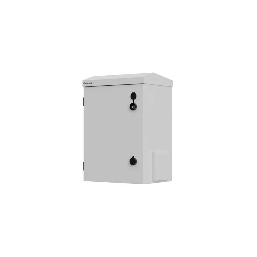 Lanberg WAH1-3450-00S 10" wall-mounted Rack cabinet hermetic IP55 for wall/pole mounting 340x250x500 grey (assembled)