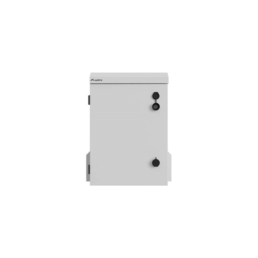 Lanberg WAH1-3450-00S 10" wall-mounted Rack cabinet hermetic IP55 for wall/pole mounting 340x250x500 grey (assembled) – 2