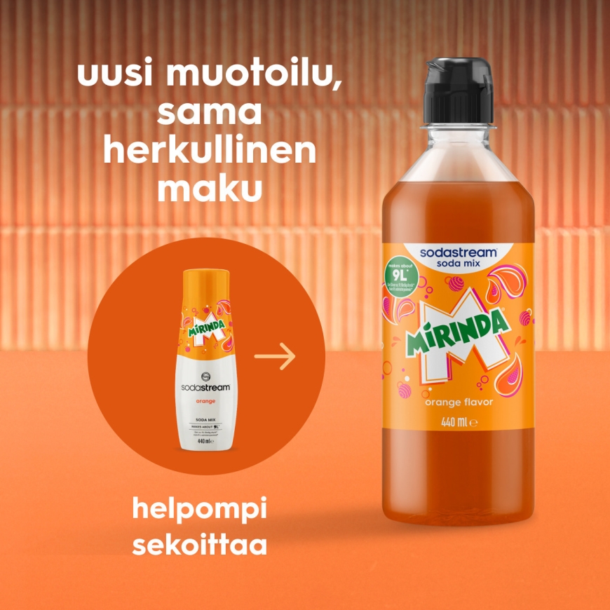 SodaStream Mirinda 440 ml -soda flavor concentrate – 2