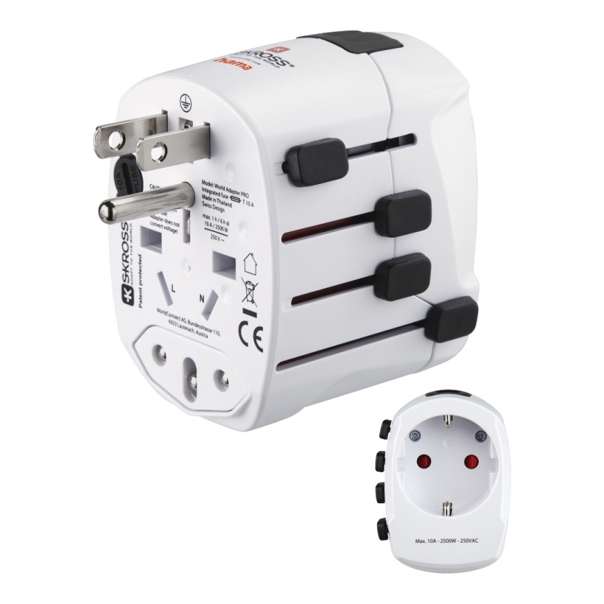 Hama World Travel Pro maitinimo kištukų adapteris Universalus Balta – 2