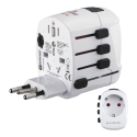 Hama World Travel Pro elektripistiku adapter Universaalne Valge Hama World Travel Pro elektripistiku adapter Universaalne Valge