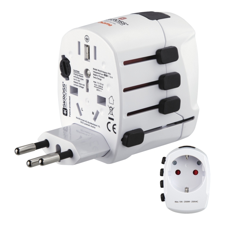 Hama World Travel Pro elektripistiku adapter Universaalne Valge – 5