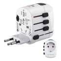 Hama World Travel Pro elektriskās kontaktdakšas adapters Universāls Balts Hama World Travel Pro elektriskās kontaktdakšas adapters Universāls Balts