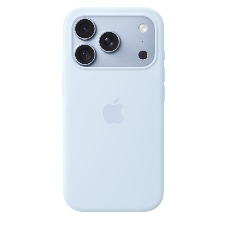 Силиконовый чехол Apple iPhone 18 Pro с MagSafe Кристально-синий