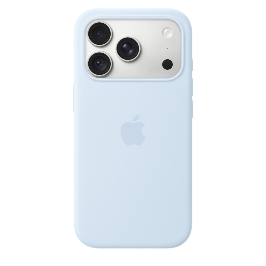 Apple iPhone 18 Pro silikoninė dėklas su MagSafe Crisp Blue – 3