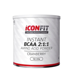 ICONFIT BCAA 2:1:1 aminohappojauhe, jõhvikas, 300 g