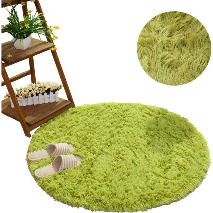 Strado Shaggy Ümmargune Vaip 300x300 GreenGrass (Roheline) uniwe