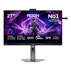 AOC AGON PRO AG276QSG2 tietokoneen litteä näyttö 68,6 cm (27") 2560 x 1440 pikseliä Quad HD Musta, Harmaa