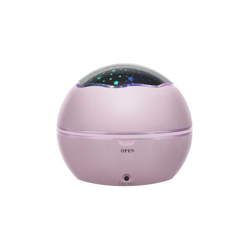 Riff 2in1 Bedside lamp with a projector (+ 2 projector overlays) Pink – 5