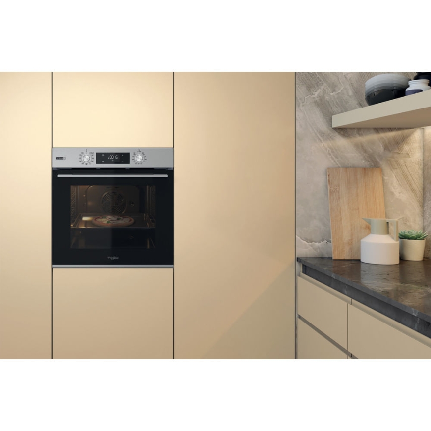 Whirlpool OMSK58HU1SX 71 L Musta, Ruostumaton teräs – 5