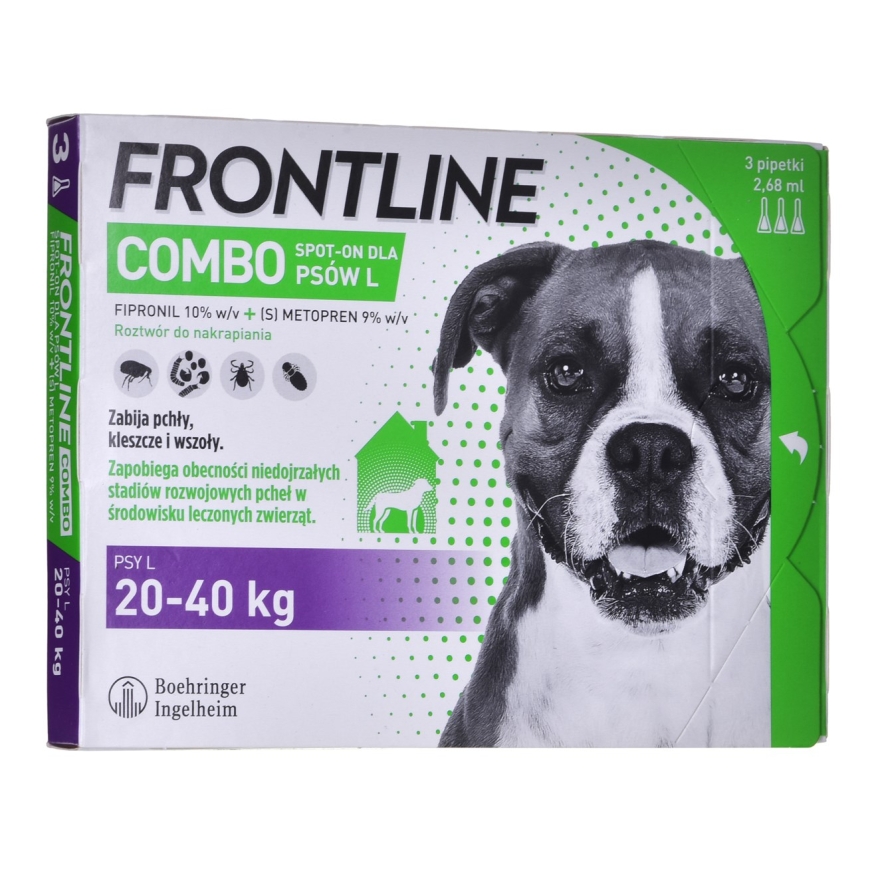 Frontline Combo Spot-on L - parazītu pilieni suņiem - 3 x 2,68 ml