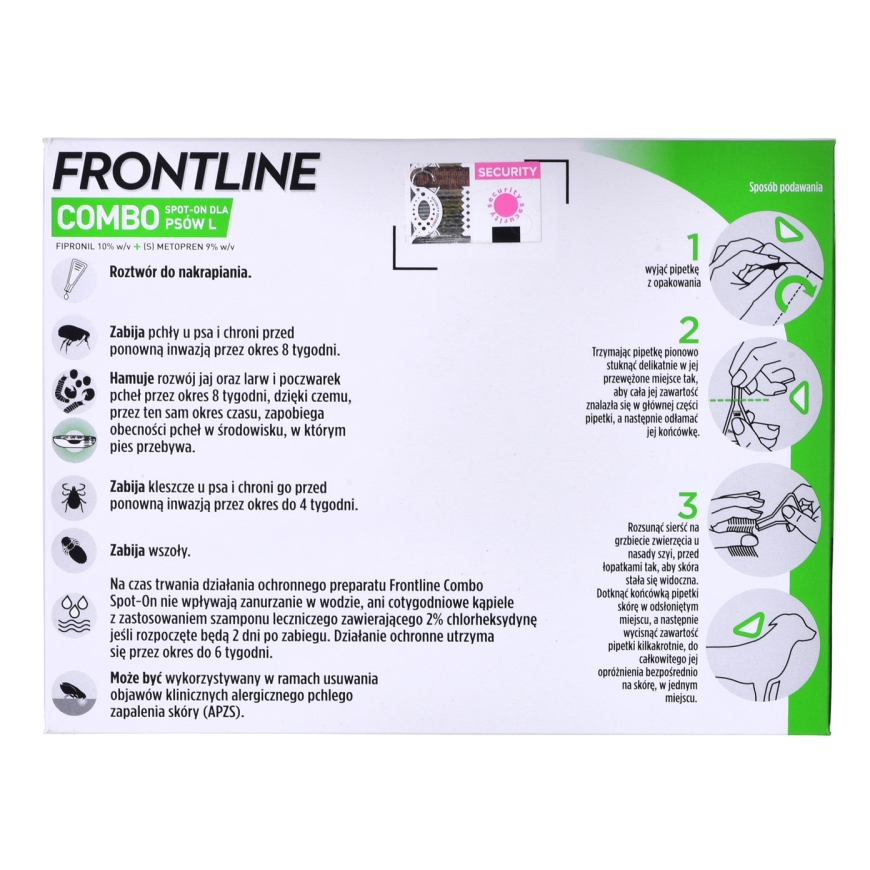 Frontline Combo Spot-on L - parasiitide tilgad koertele - 3 x 2,68 ml – 2