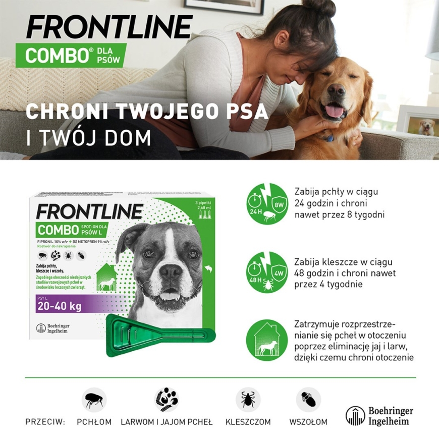 Frontline Combo Spot-on L - капли от паразитов для собак - 3 x 2,68 мл – 5
