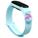 Fusion Accessories Xiaomi Mi Band 5/6 Light Blue Xmas Bear Fusion Accessories Xiaomi Mi Band 5/6 Light Blue Xmas Bear