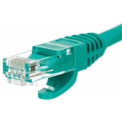 Netrack patchcord U/UTP Cat.5e 1m zaļš