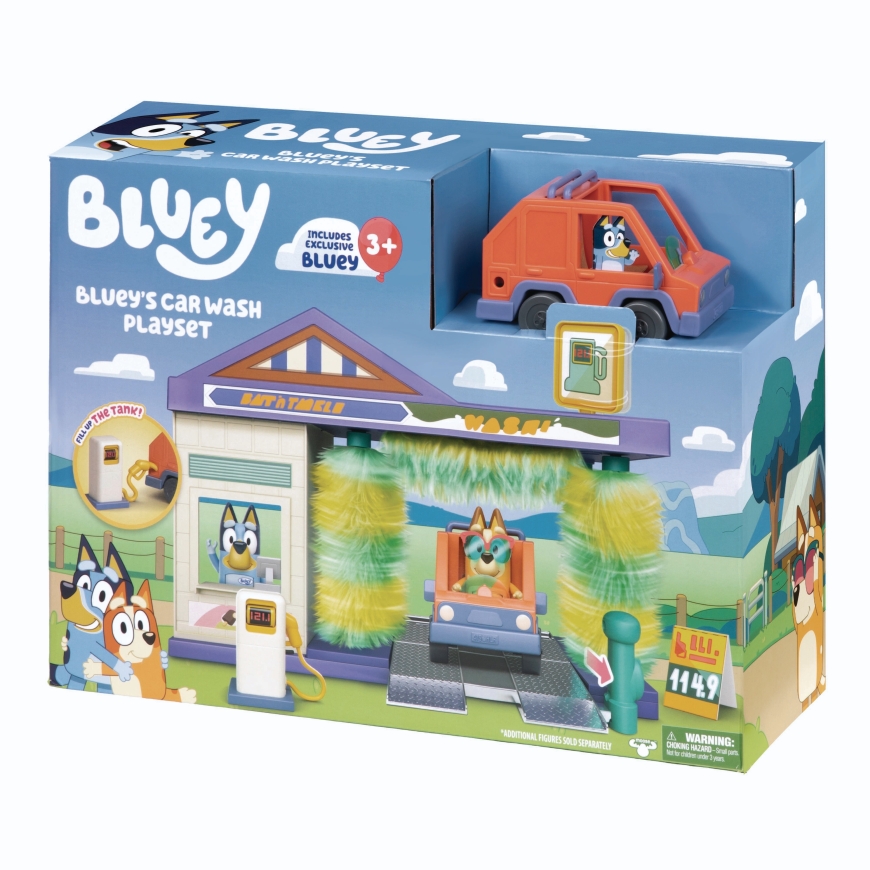 Bluey automobilių plovyklos žaislų rinkinys – 4
