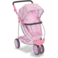 BABY born leļļu rati ar ziedu rakstu