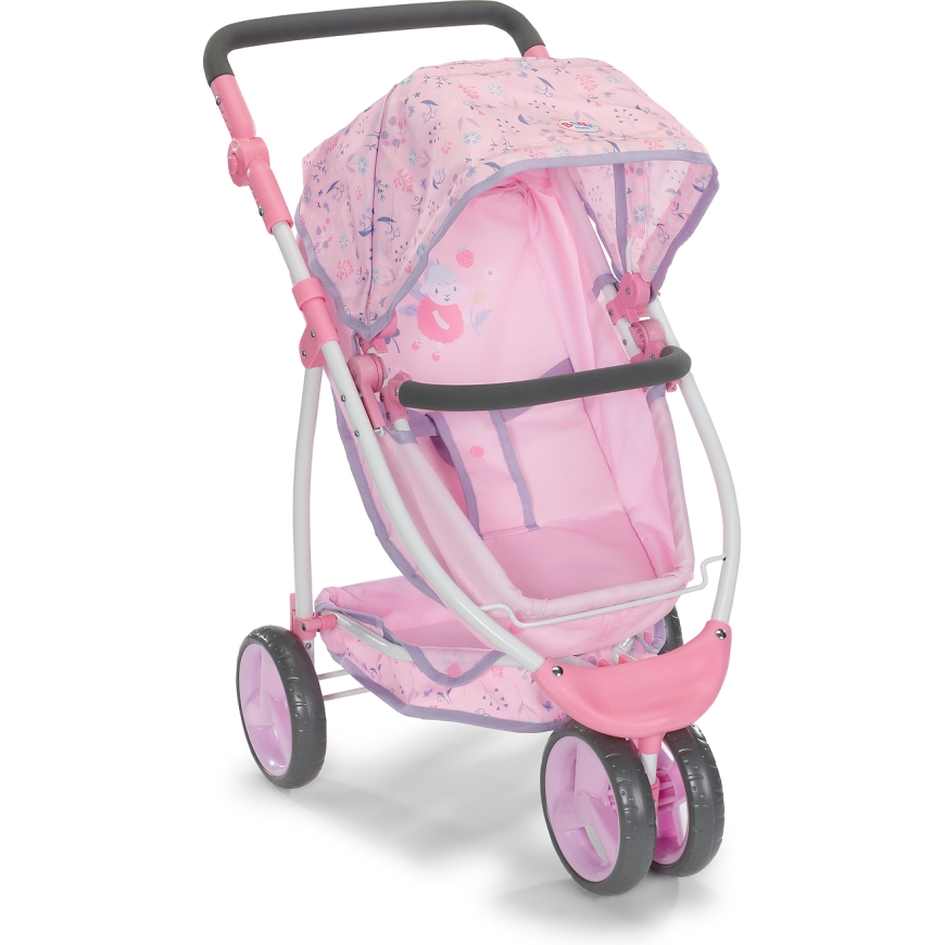 BABY born leļļu rati ar ziedu rakstu