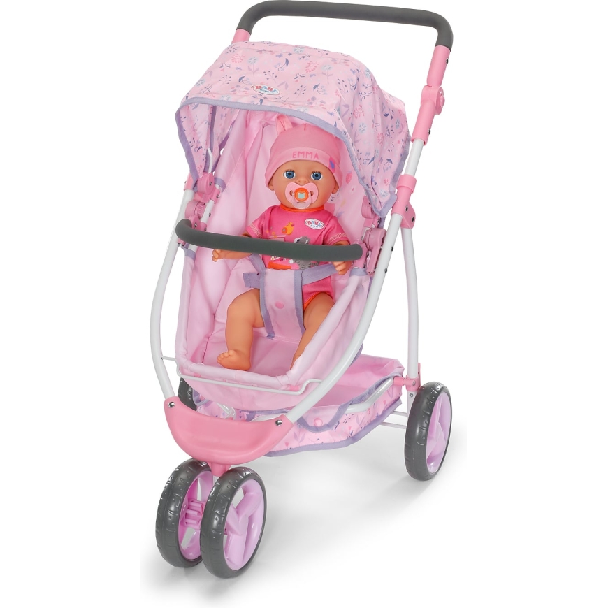 Коляска для кукол BABY born с цветочным узором – 3