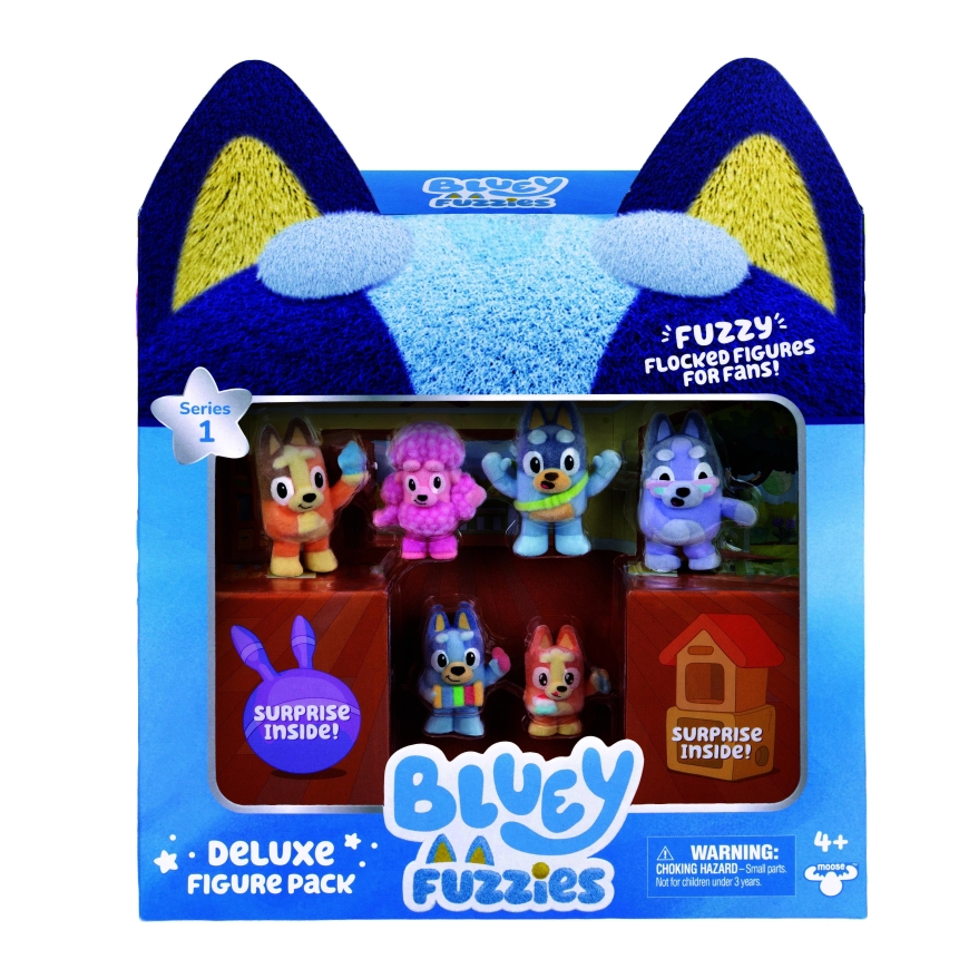 BLUEY Fuzzies mini kujud, 8 tk – 2