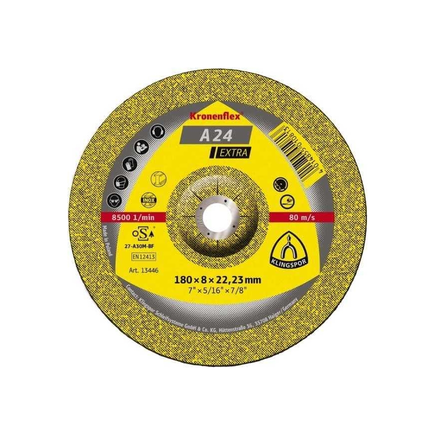 Klingspor Slīpēšanas diski 125X6X22.23 MM A 24 EX