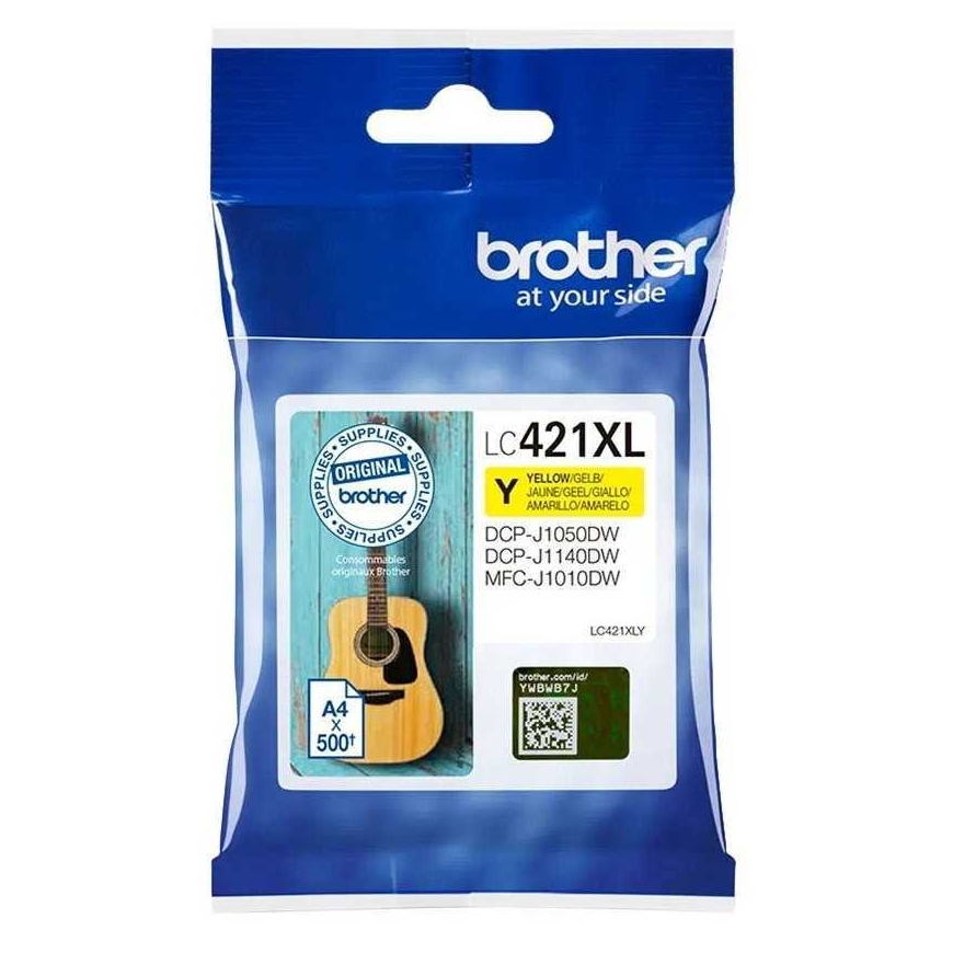 Brother LC421XLY Geltonas – 2