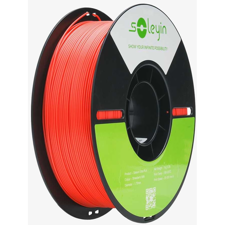 Creality „Soleyin Ultra PLA“ muovi 1kg, mansikkamaidon värinen (3301010510)