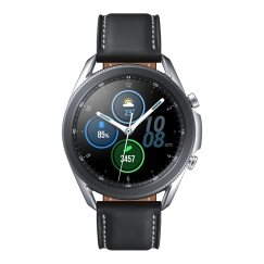 Samsung Galaxy Watch3 3,56 cm (1.4") OLED 45 mm Digitāls 360 x 360 pikseļi Skārienjūtīgais ekrāns Sudrabs Wi-Fi GPS
