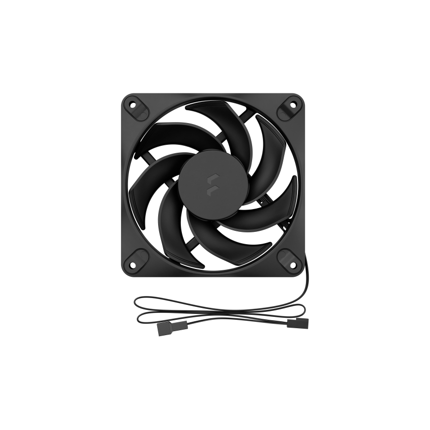 Fractal Design Dynamic 3 12 Reverse 120 mm PWM korpusa ventilators, melns – 5