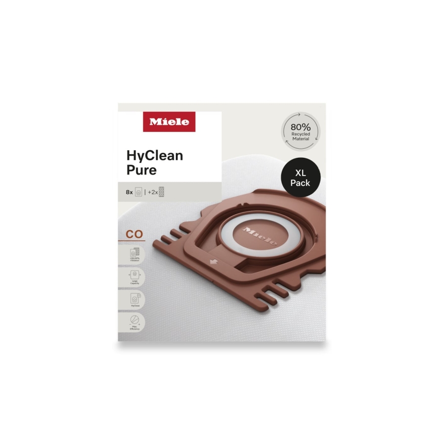 Miele HyClen Pure CO XL-pack dust bag package, 8 pcs