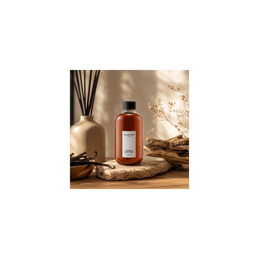 Täyte difuusorille 500 ml VANILJA JA PUU MILLEFIORI – 2