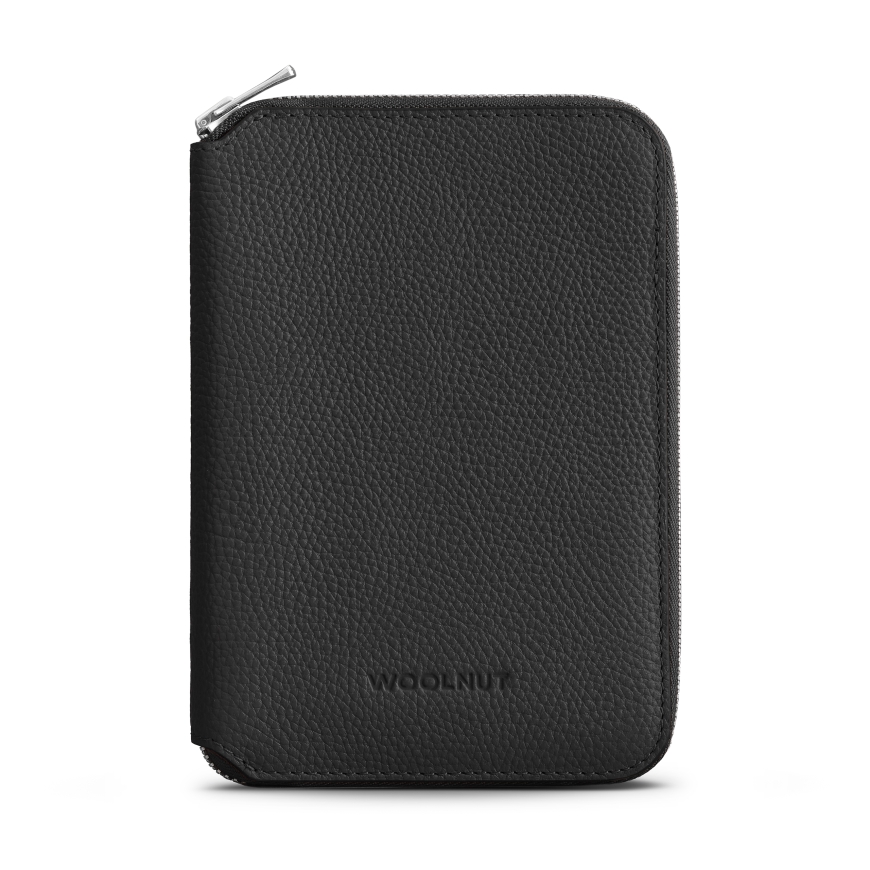 Woolnut Leather Travel Folio, musta – 2