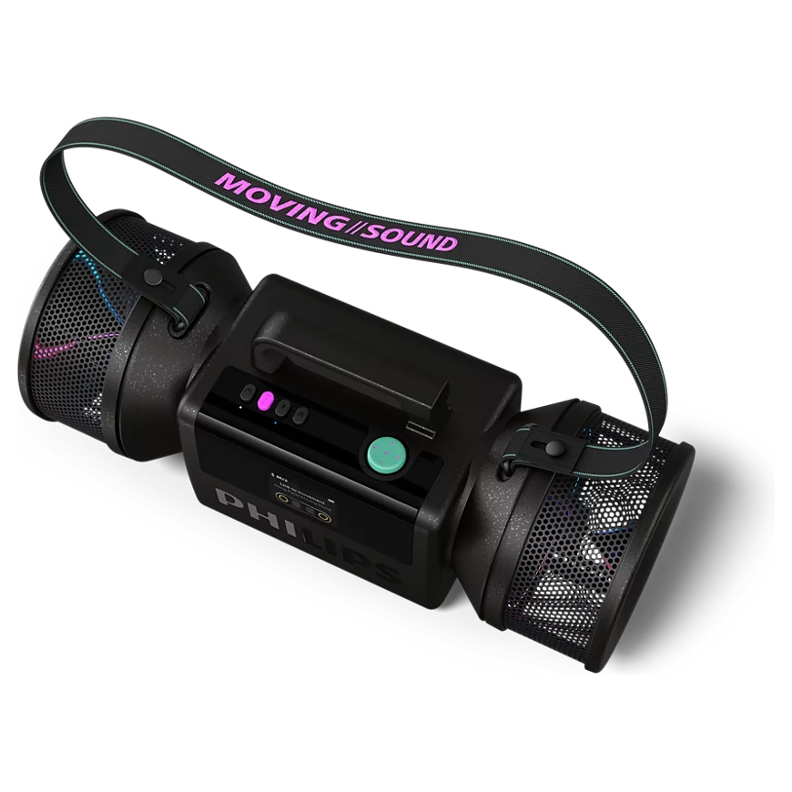Philips Moving Sound The Tube TAMS80B/00 kannettava boomblaster, musta – 2