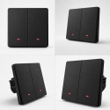 Qoltec 52708 Išmanus dvigubas jungiklis | Wi-Fi | Laikmatis | Tuya | Išmanus gyvenimas | Juodas Qoltec 52708 Išmanus dvigubas jungiklis | Wi-Fi | Laikmatis | Tuya | Išmanus gyvenimas | Juodas