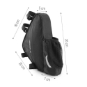 Wozy 23BK Double Fix Waterproof Bicycle Front Frame bag 1.5L