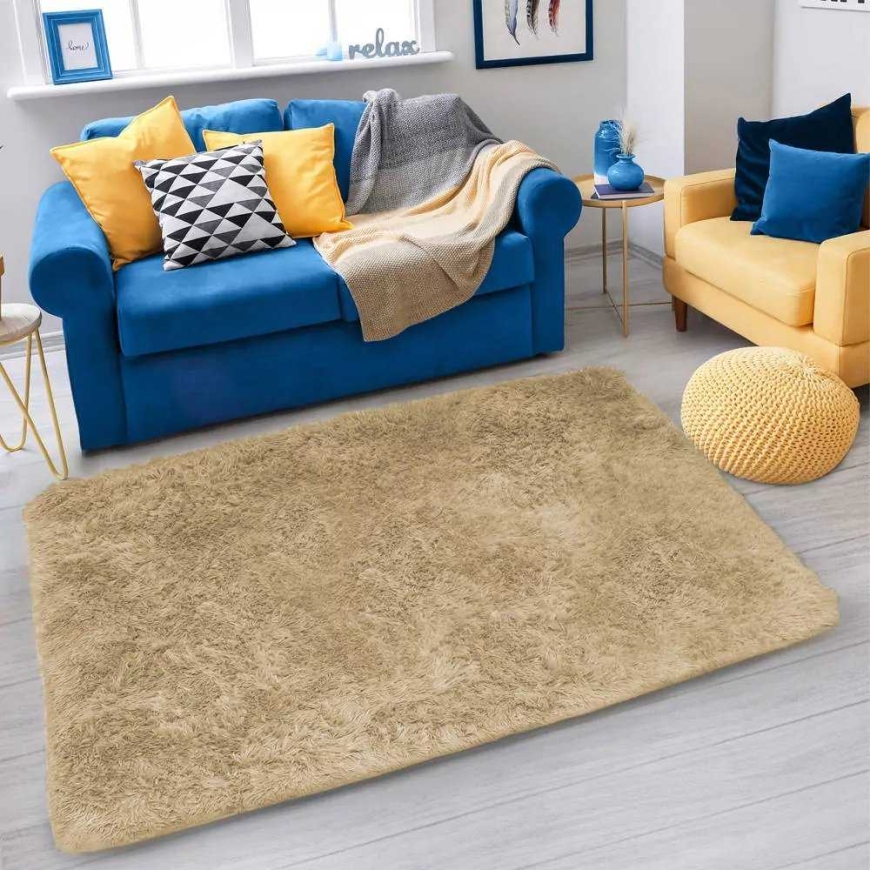 Strado Strado Dywan Shaggy Strado 60x90 CappuccinoCamel (Jasny brązowy)