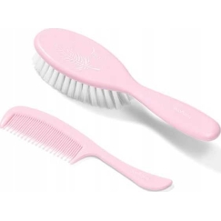 BabyOno BabyOno Baby brush and comb pink Baby Ono