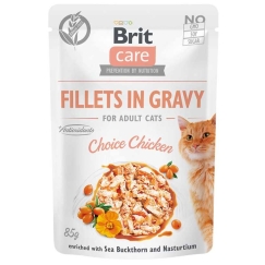 BRIT Care filejas mērces izvēle ar vistu 85g