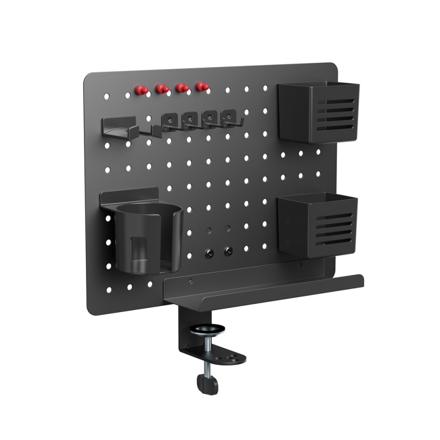 Activejet APB-002B galda organizators – rotējoša perforēta plāte, matēta melna