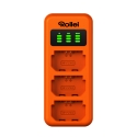 Rollei NP-FZ100 3-pack battery and charger set