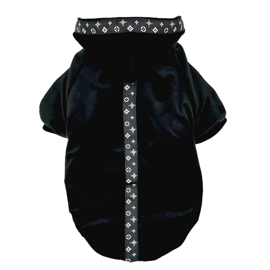 PCHEŁKA Velvet Black - одежда для собак - размер S