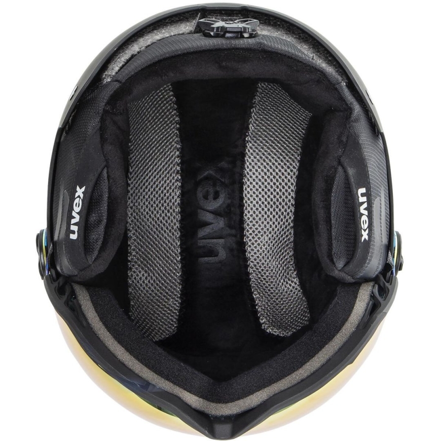 UVEX Wanted Visor -hiihtokypärä musta 58–61 cm (L) – 5