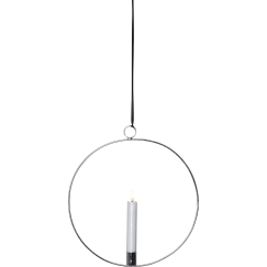 Star Trading Flamme Ring LED-kynttiläkoriste, hopea