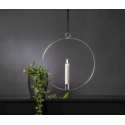 Star Trading Flamme Ring LED sveču dekorācija, sudraba Star Trading Flamme Ring LED sveču dekorācija, sudraba